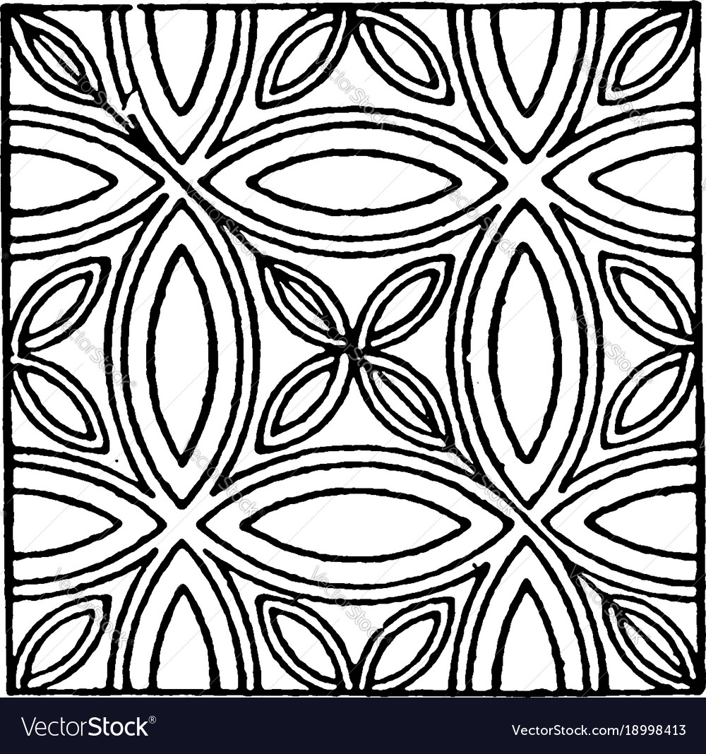 Medieval Circle Tile Pattern