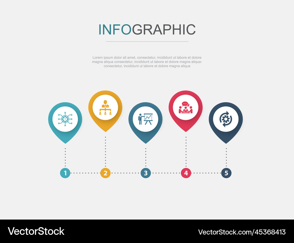 Project management delegation Royalty Free Vector Image