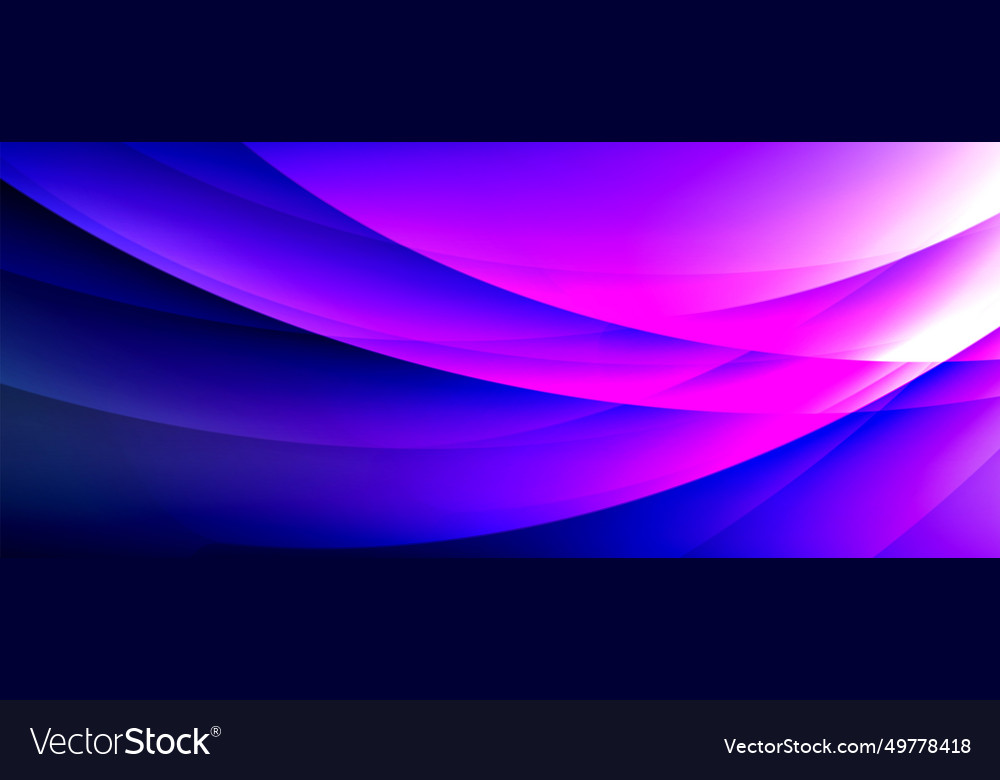 Dynamic flowing waves on gradient color background Vector Image Dynamic flowing waves on gradient color background