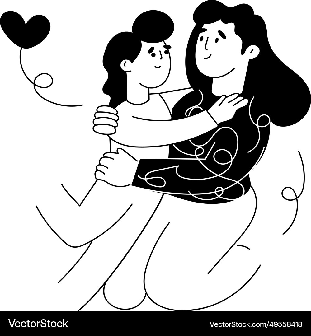Hug Mom Royalty Free Vector Image Vectorstock