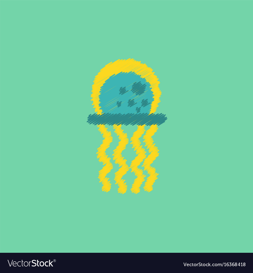 Jellyfish in hatching style