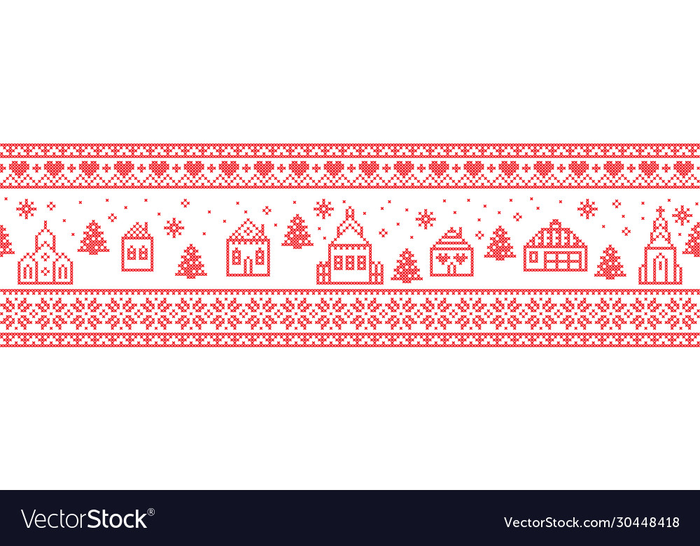 Nordpol Winter Weihnachtsdorf vector image Nordpol Winter Weihnachtsdorf