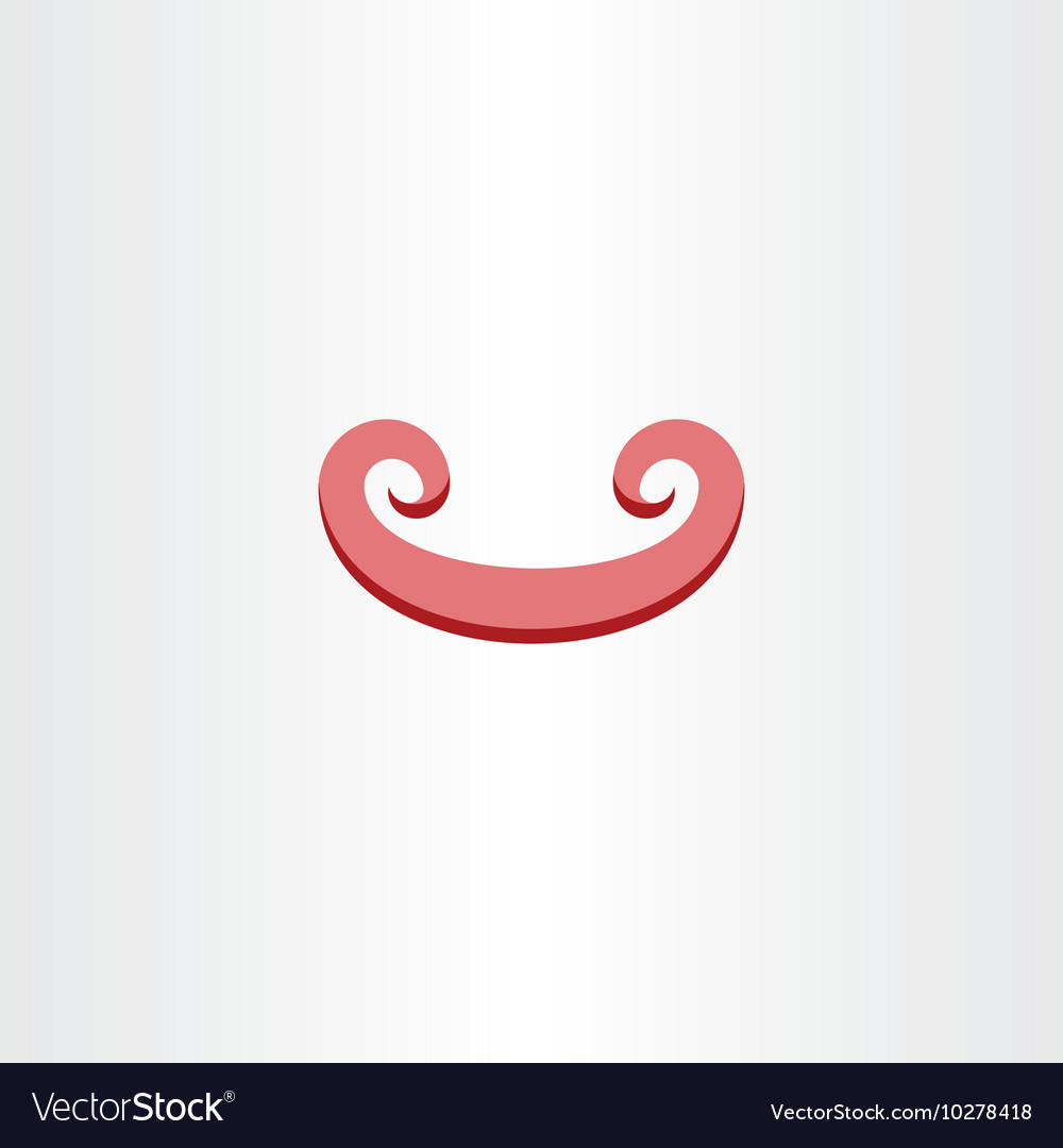Red ribbon design element