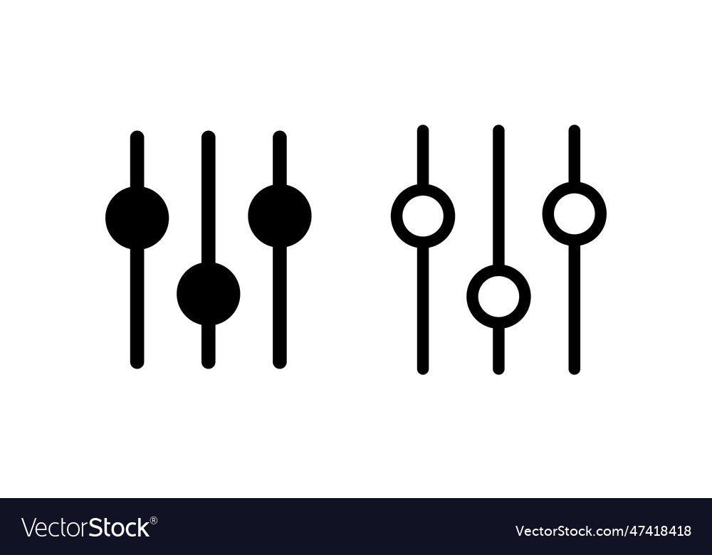 Setting icon set cog settings symbol vector image Setting icon set cog settings symbol