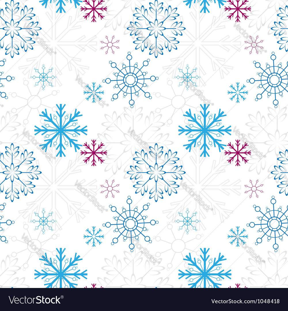 Snow pattern Royalty Free Vector Image - VectorStock