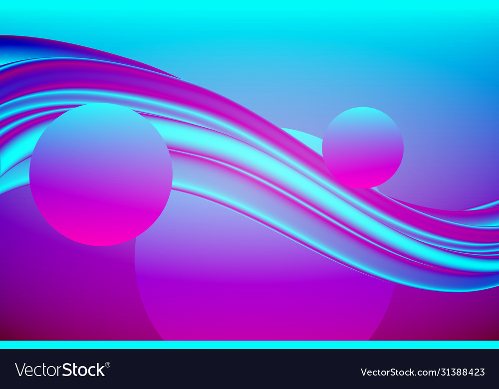 Abstract background with colorful objects