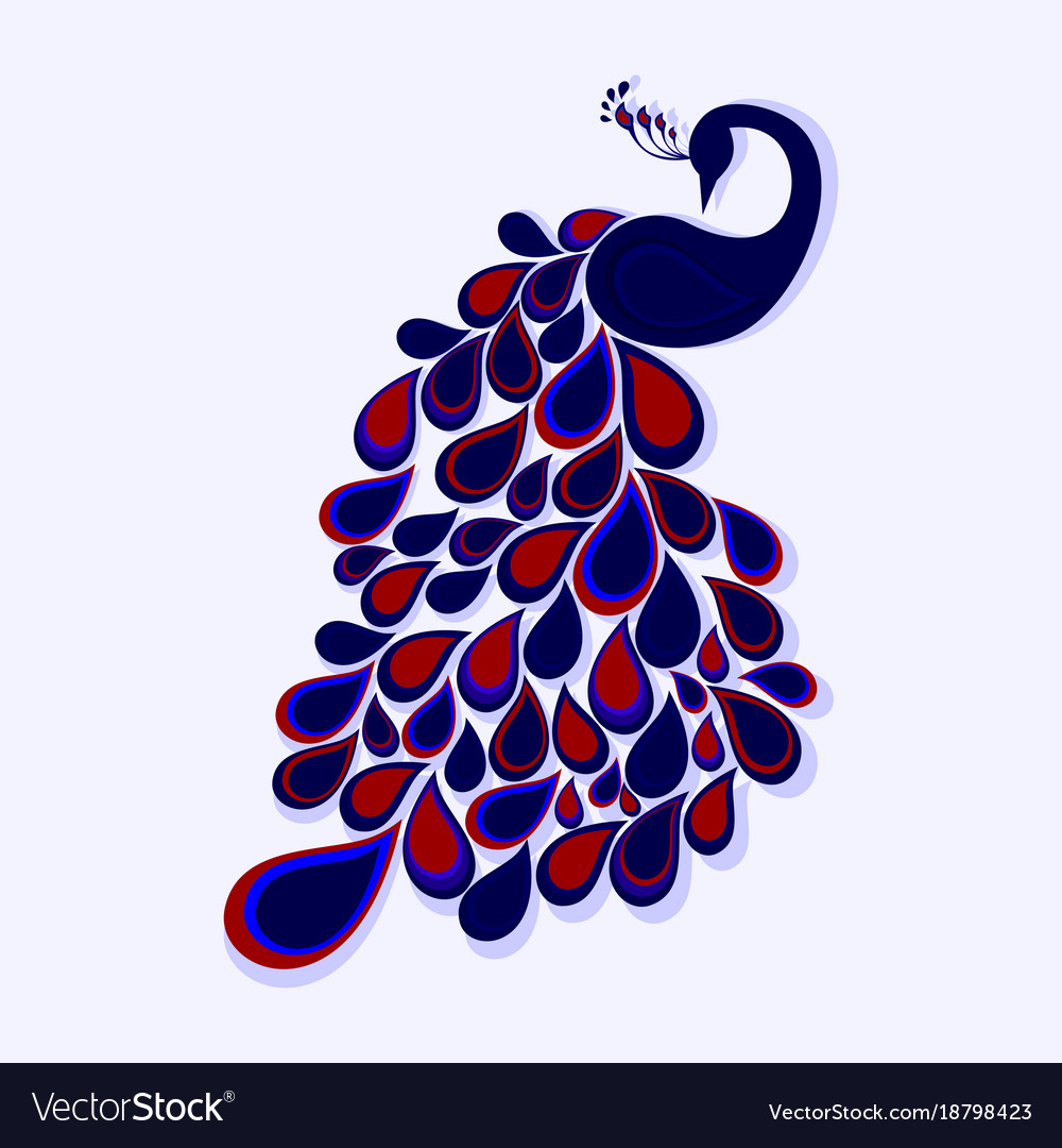 Abstract Peacock Royalty Free Vector Image Vectorstock 6380