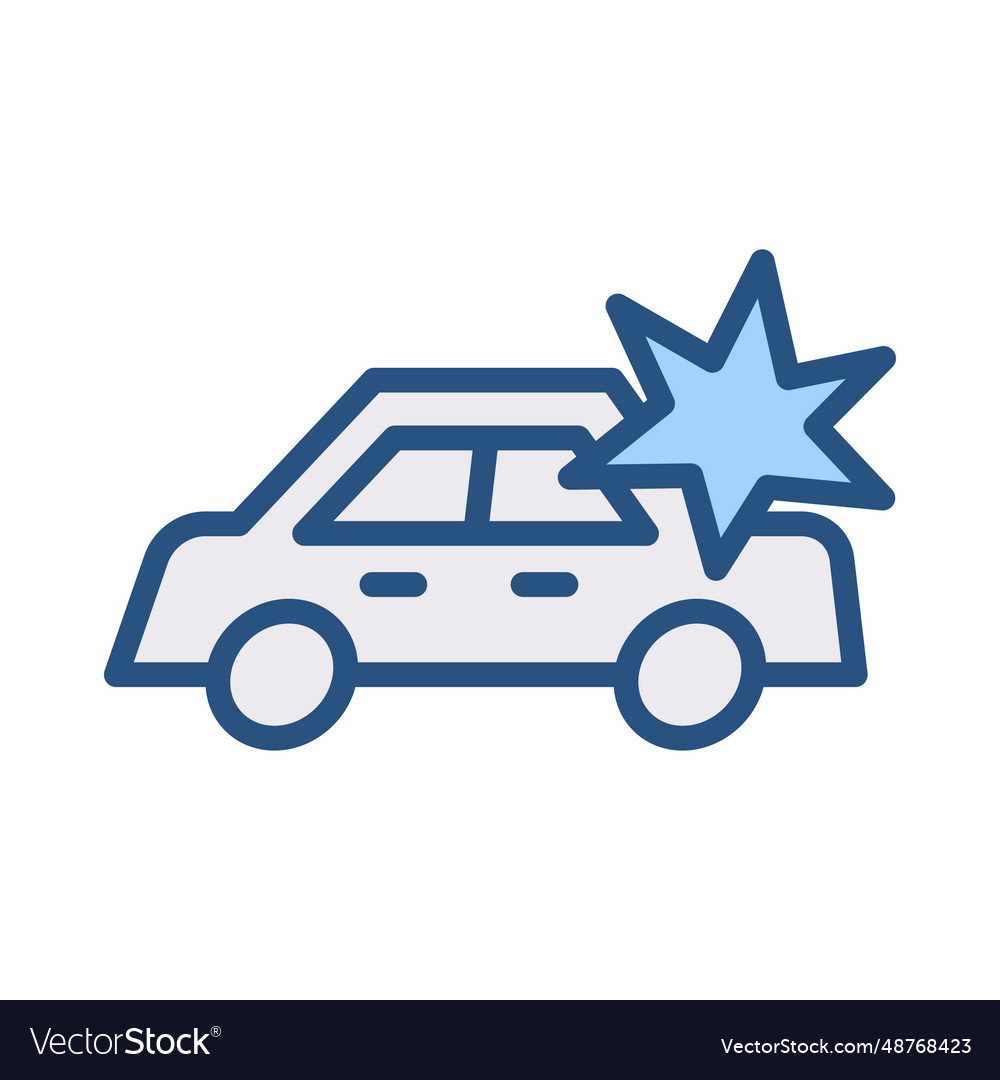 Crash cars Royalty Free Vector Image - VectorStock