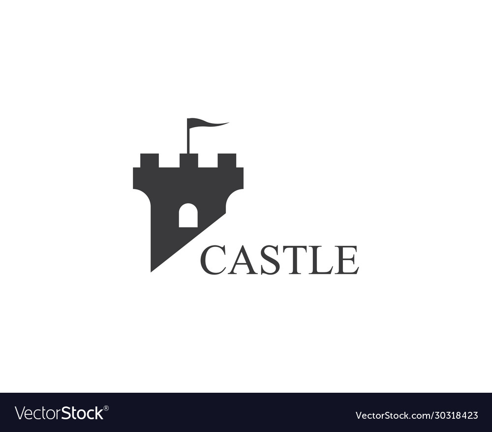 Castle symbol icon vector image Castle symbol icon