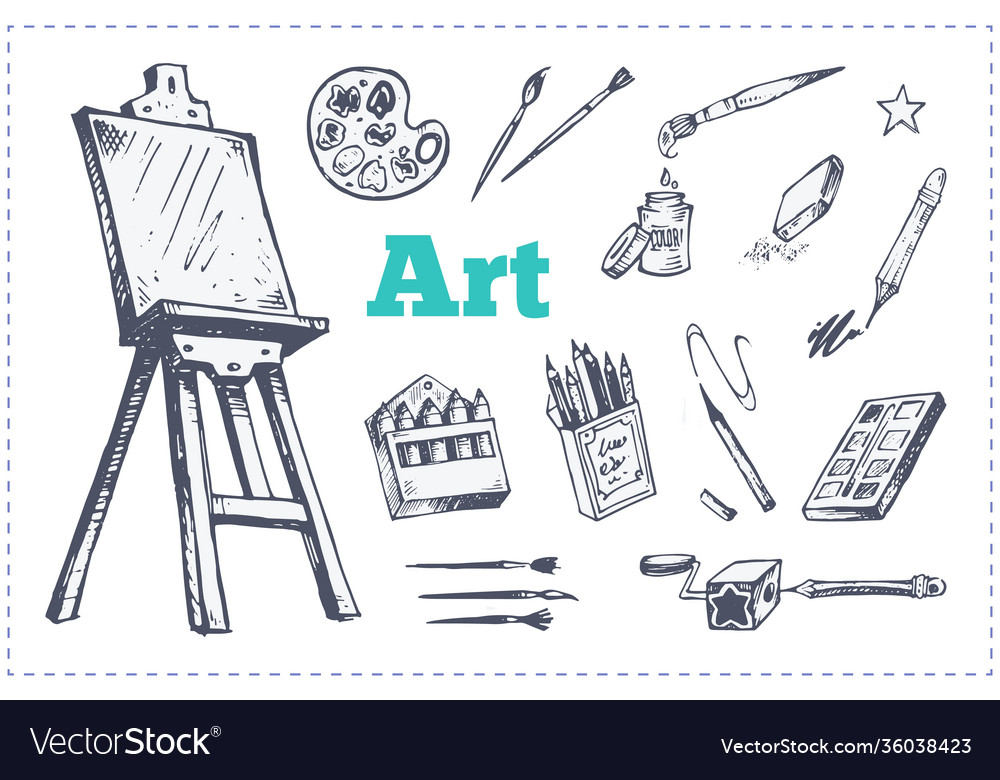 Art Tools Drawing, Art Tools Artist, Art Material Artist, Art Tools Draw