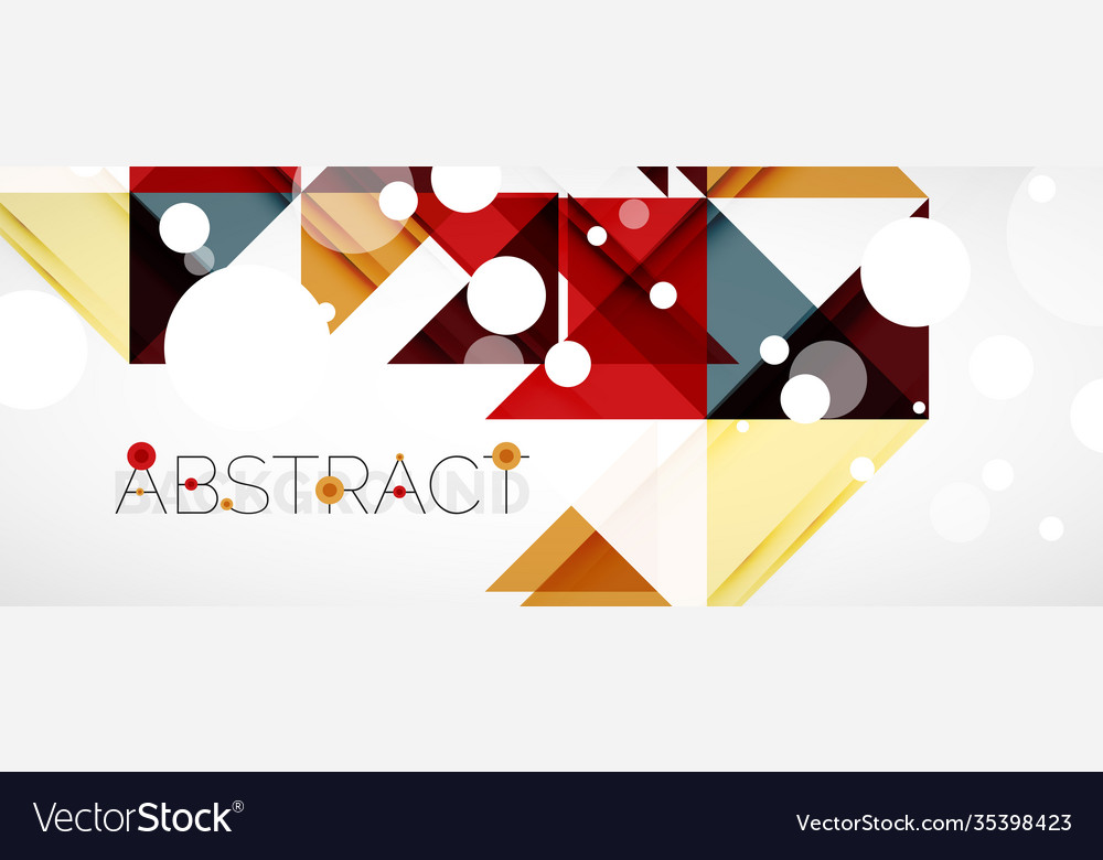 Geometric abstract background techno color vector image Geometric abstract background techno color