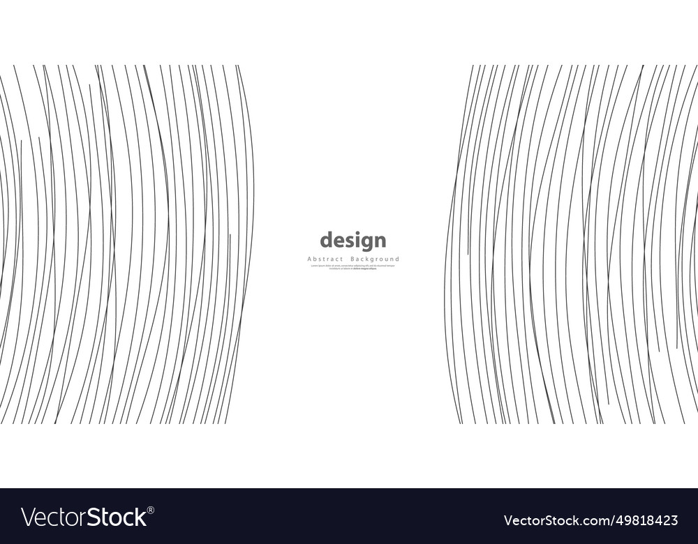 Hand drawn lines abstract pattern wave simple