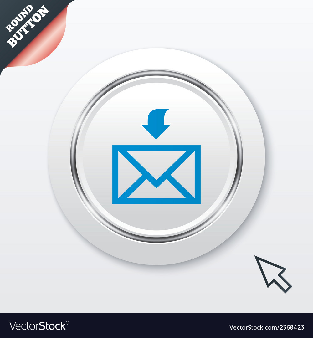 Mail receive icon envelope symbol get message