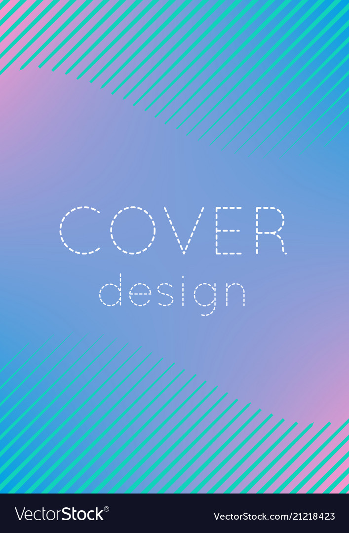 Minimalistic cover template set with gradients Vector Image