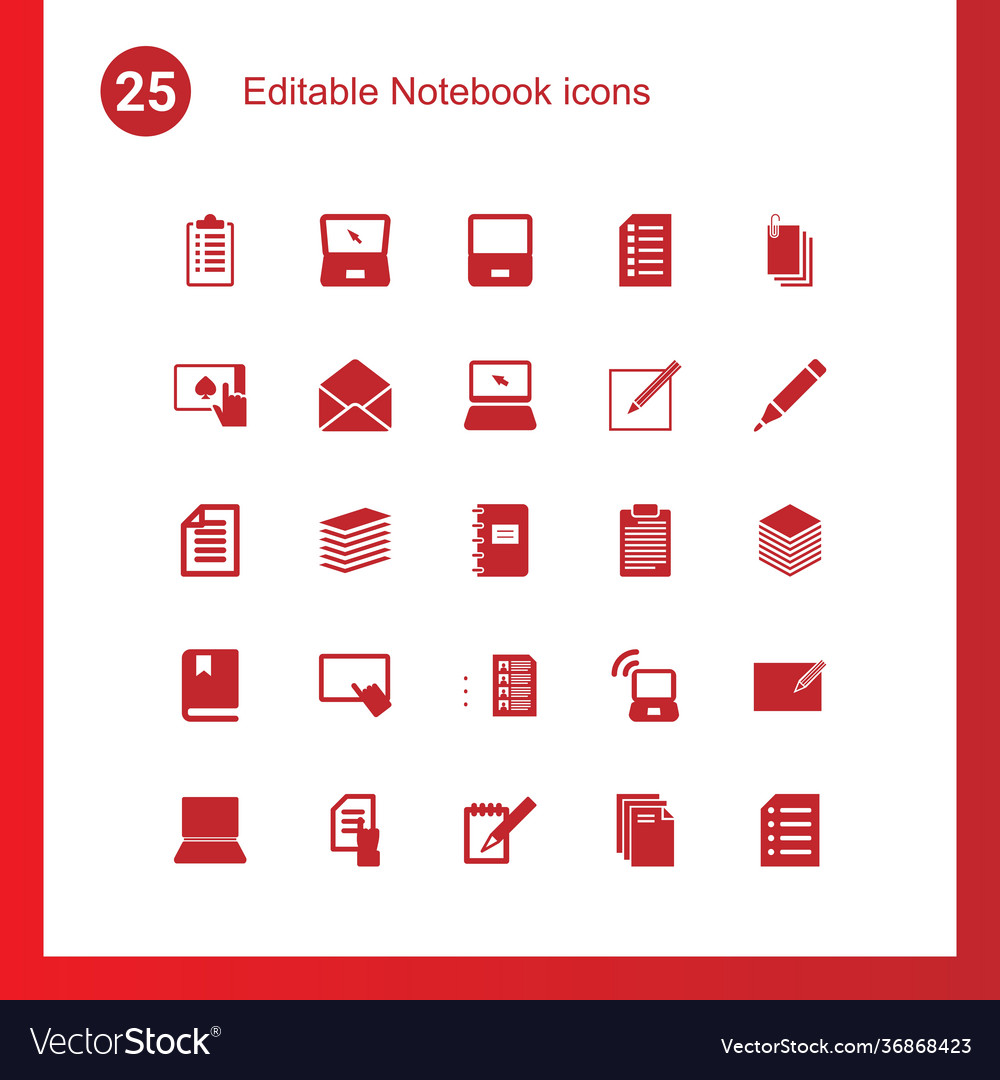 Notebook icons