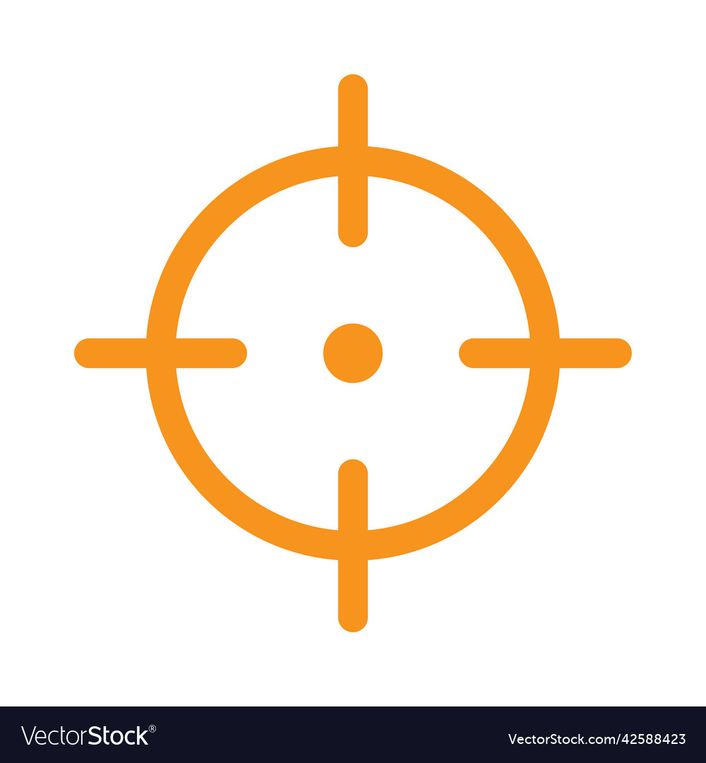 Orange sniper target or aim