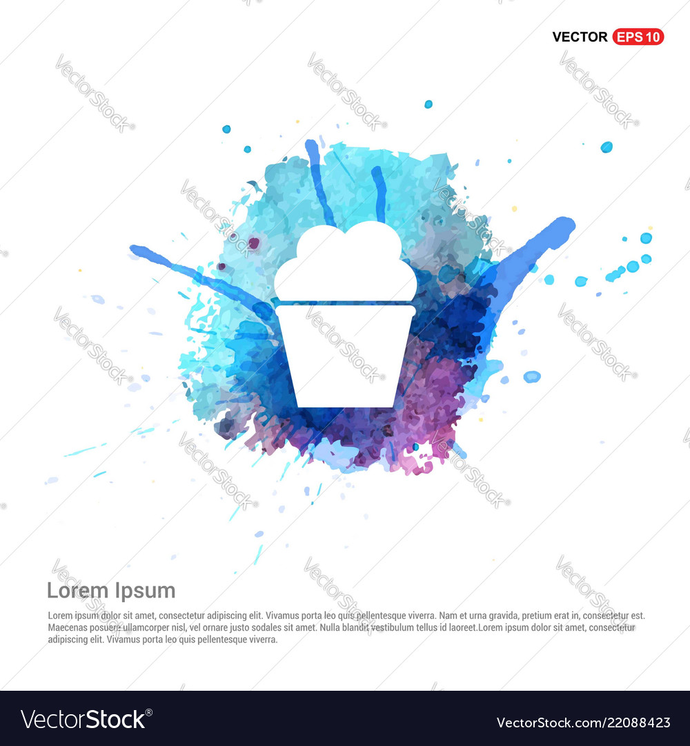 Popcorn exploding inside the packaging icon