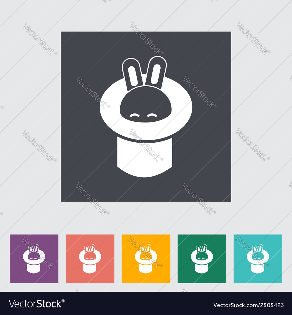 Rabbit in magician hat