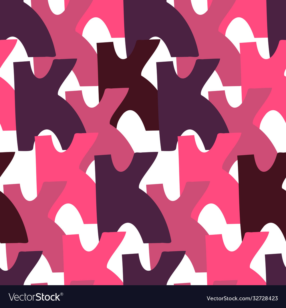 Seamless pattern letter k english Royalty Free Vector Image