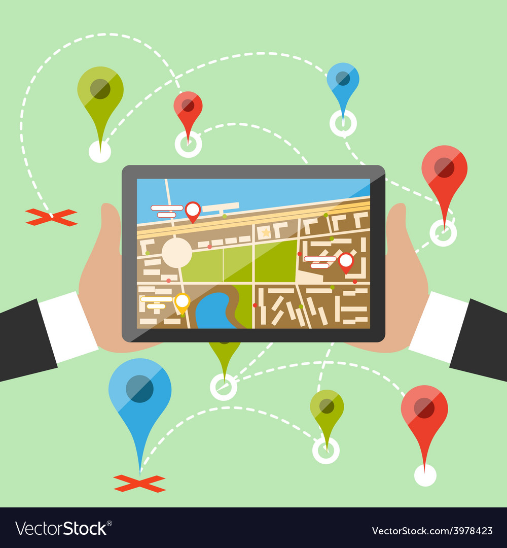 Smartphone Navigation Map
