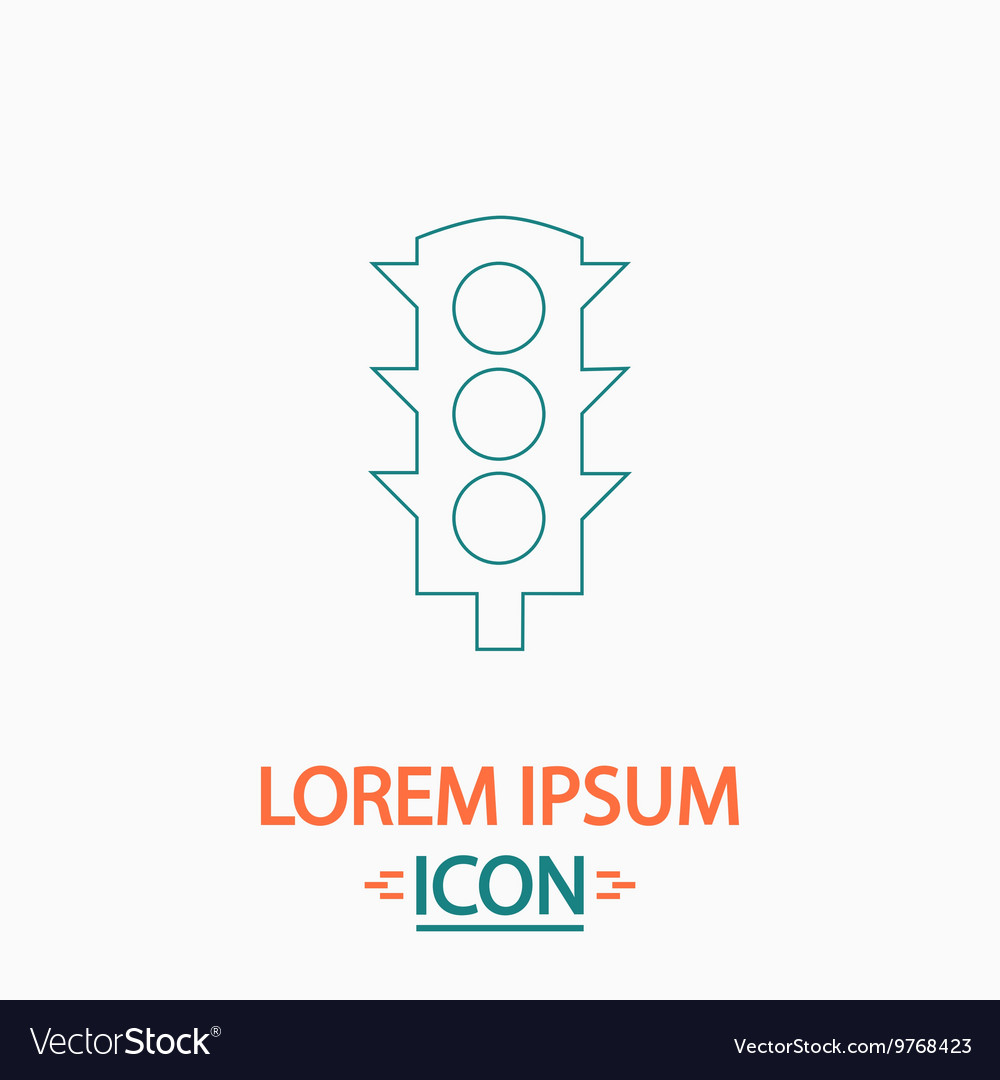 Traffic lights computer symbol