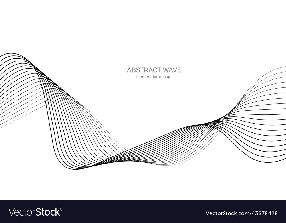 Abstract wave element for design digital vector image Abstract wave element for design digital