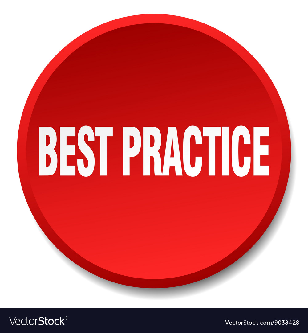 Best practice red round flat isolated push button
