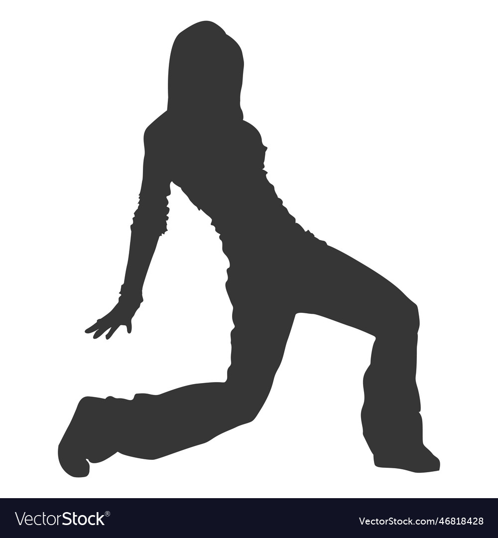 Break Dancer Silhouette Royalty Free Vector Image 7710