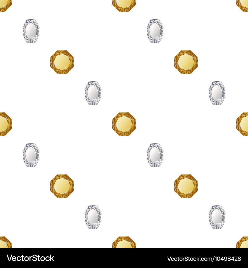 Diamonds seamless pattern Royalty Free Vector Image
