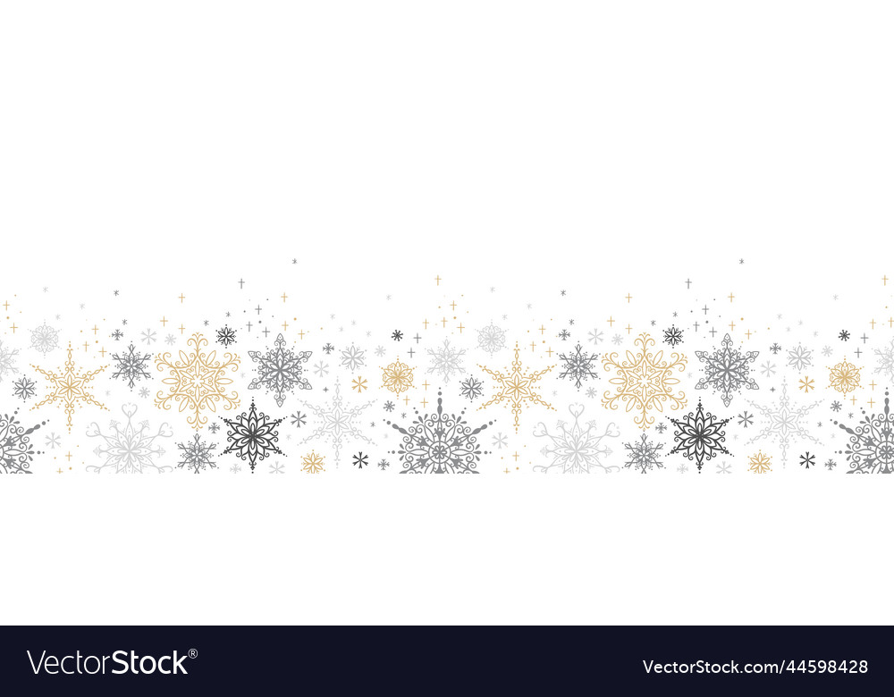 Elegant Hand-Drawn Snowflake Pattern