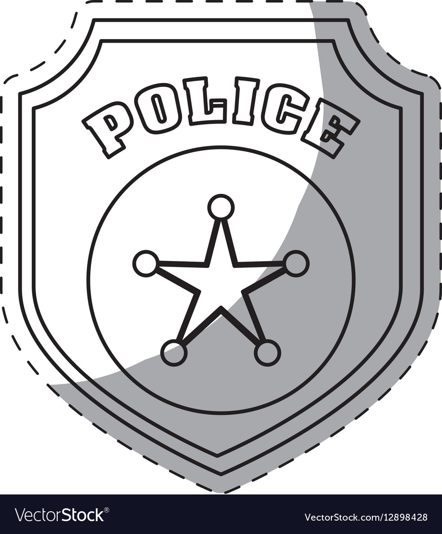 Figure police badge icon image