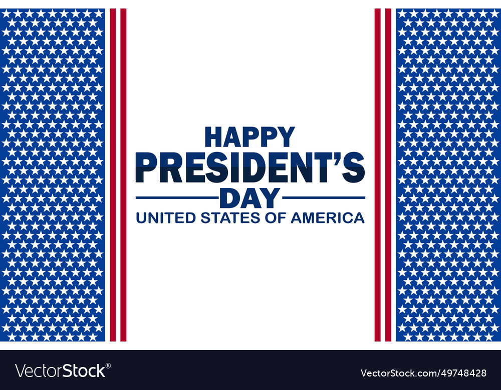 Happy presidents day Royalty Free Vector Image