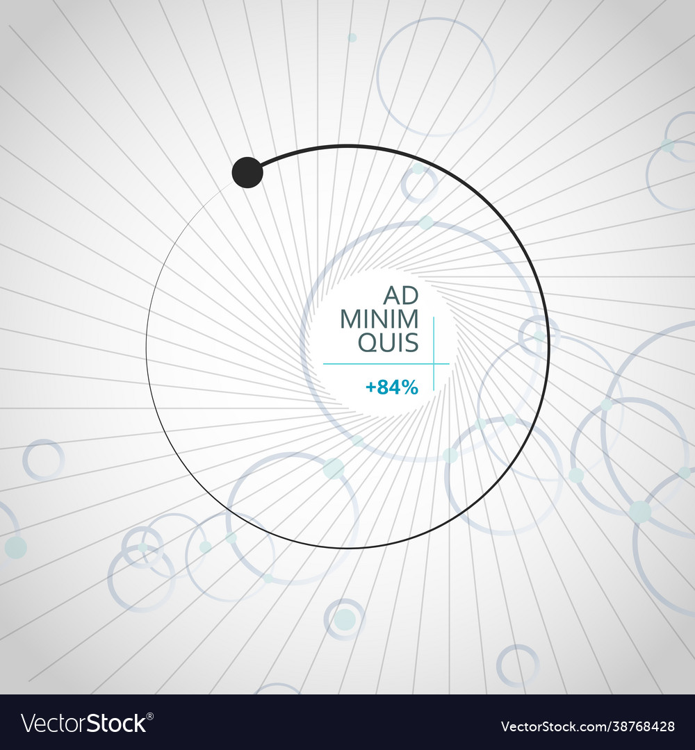 Network background connected circles