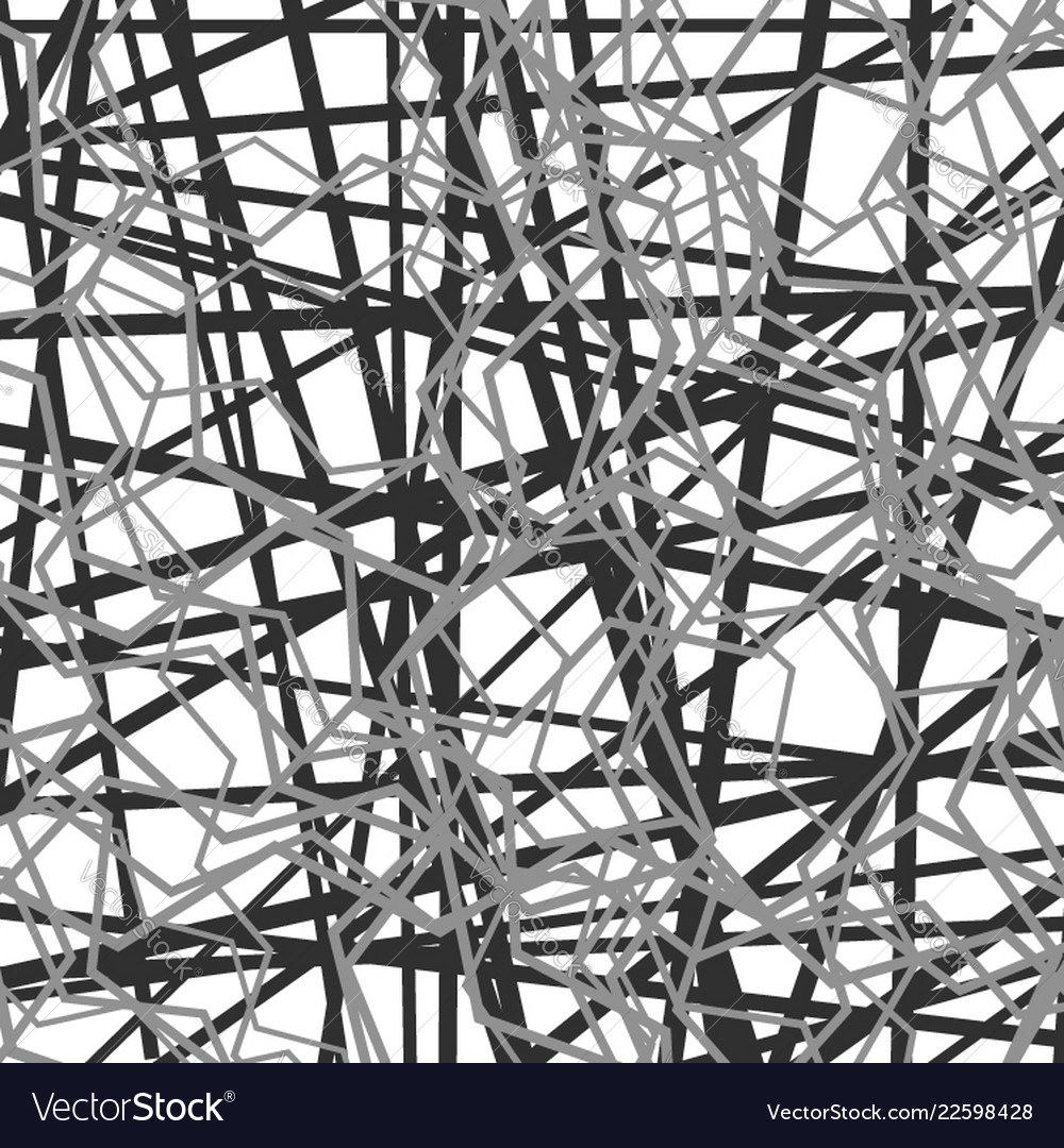 Random chaotic lines abstract grayscale texture