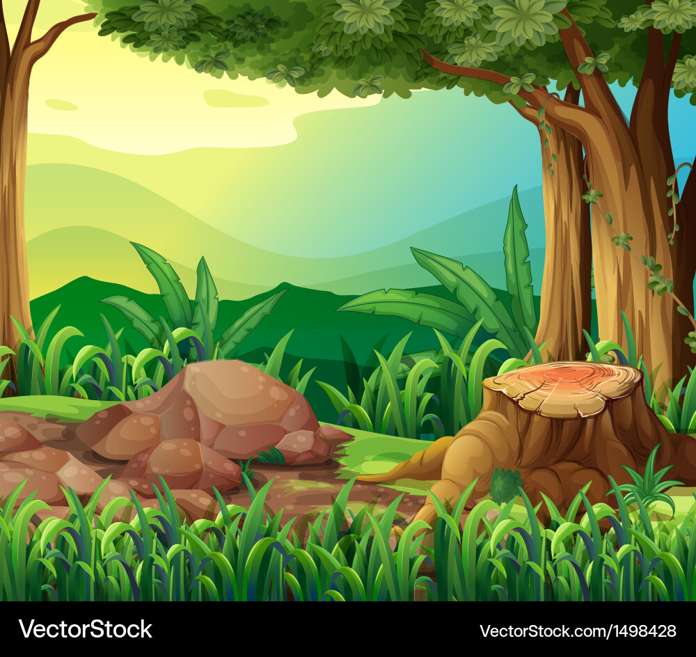The tree trunk Royalty Free Vector Image - VectorStock