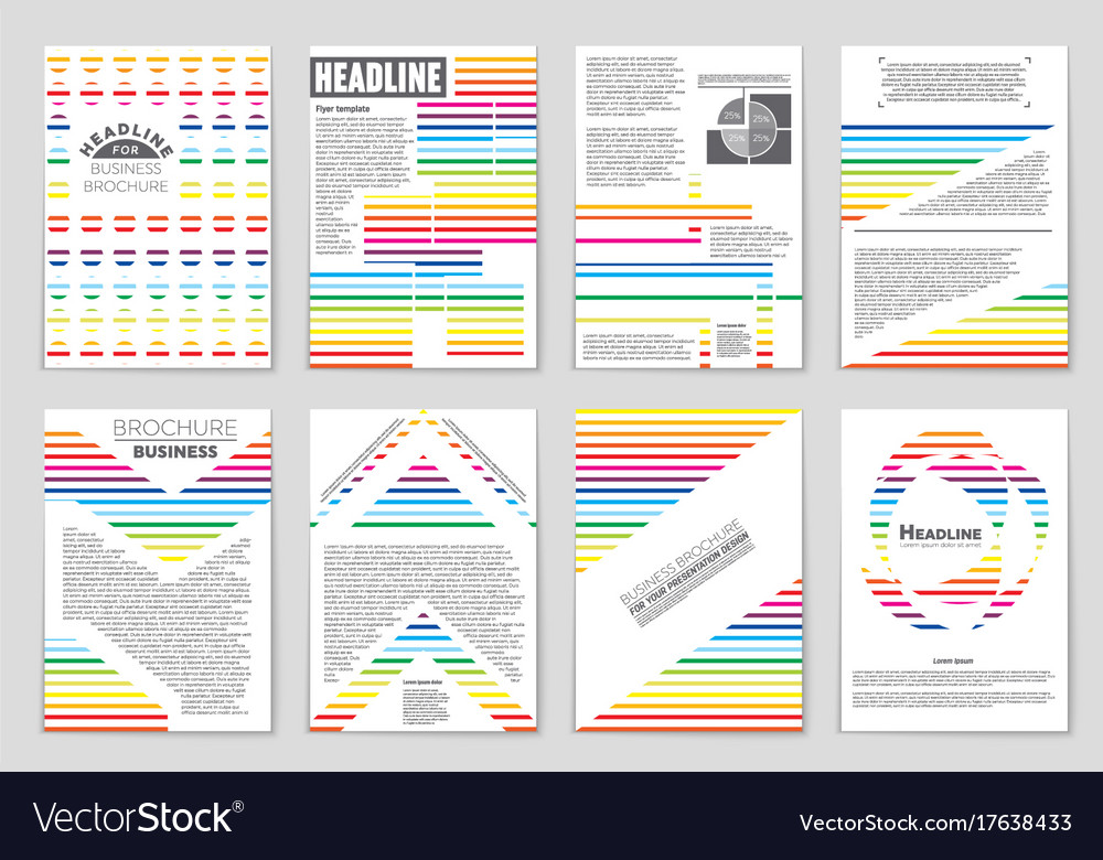 Abstract layout background set for art