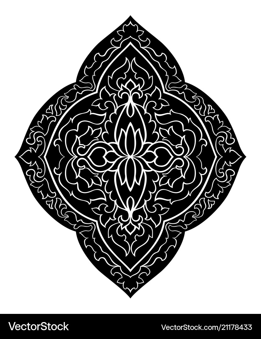 Abstract medallion for design Royalty Free Vector Image