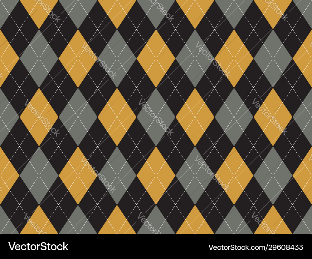 Argyle pattern seamless fabric texture background Vector Image