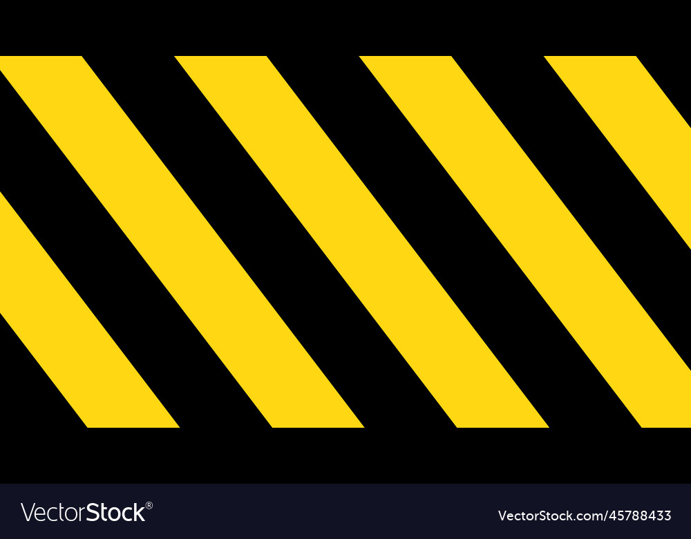 Black and yellow striped tape or caution tape Vector Image