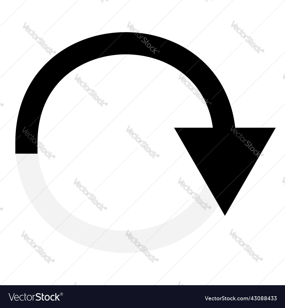 gebogene kreisbogenförmige Pfeilspitze Formelement vector image gebogene kreisbogenförmige Pfeilspitze Formelement