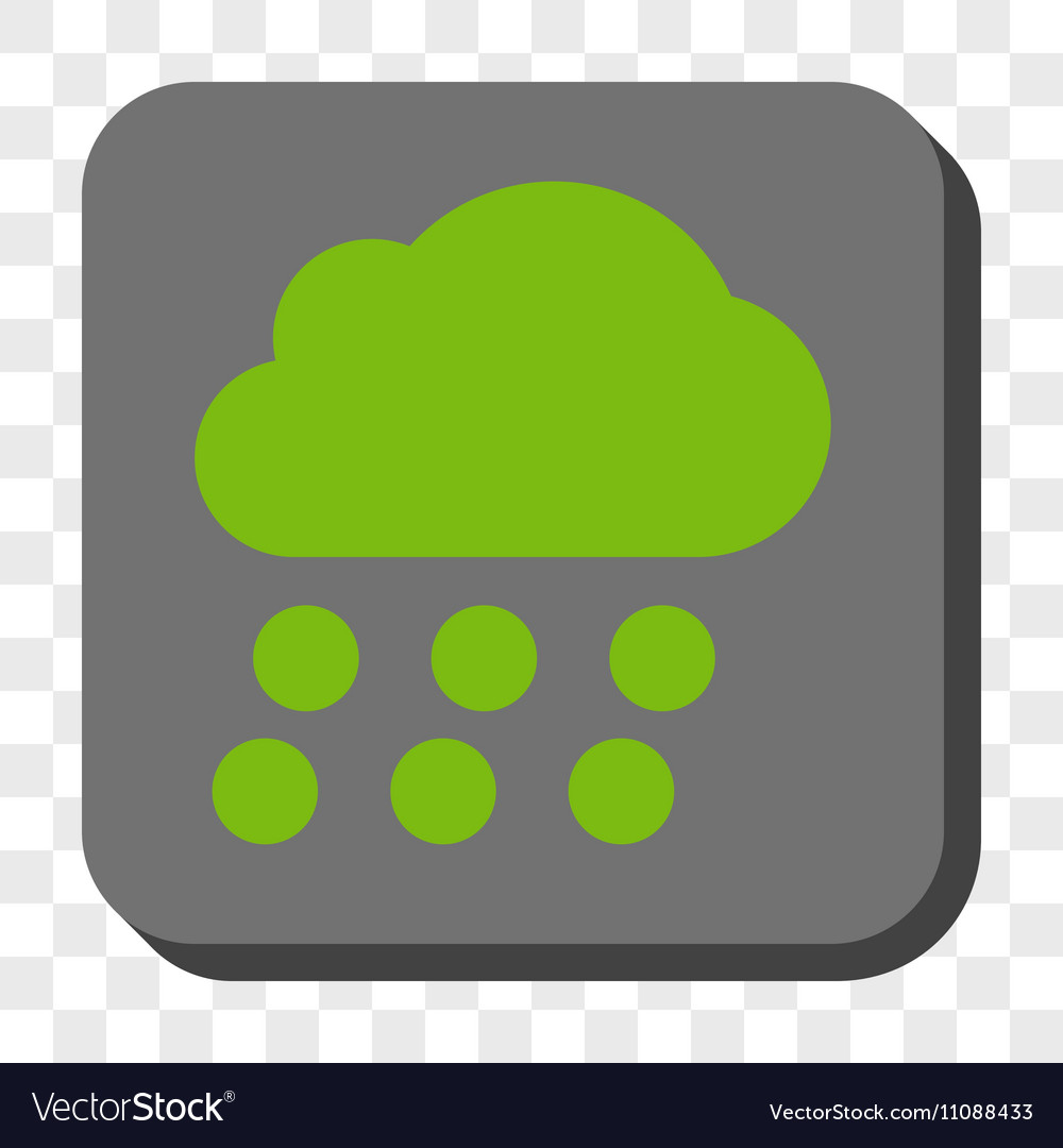 Rain cloud rounded square button