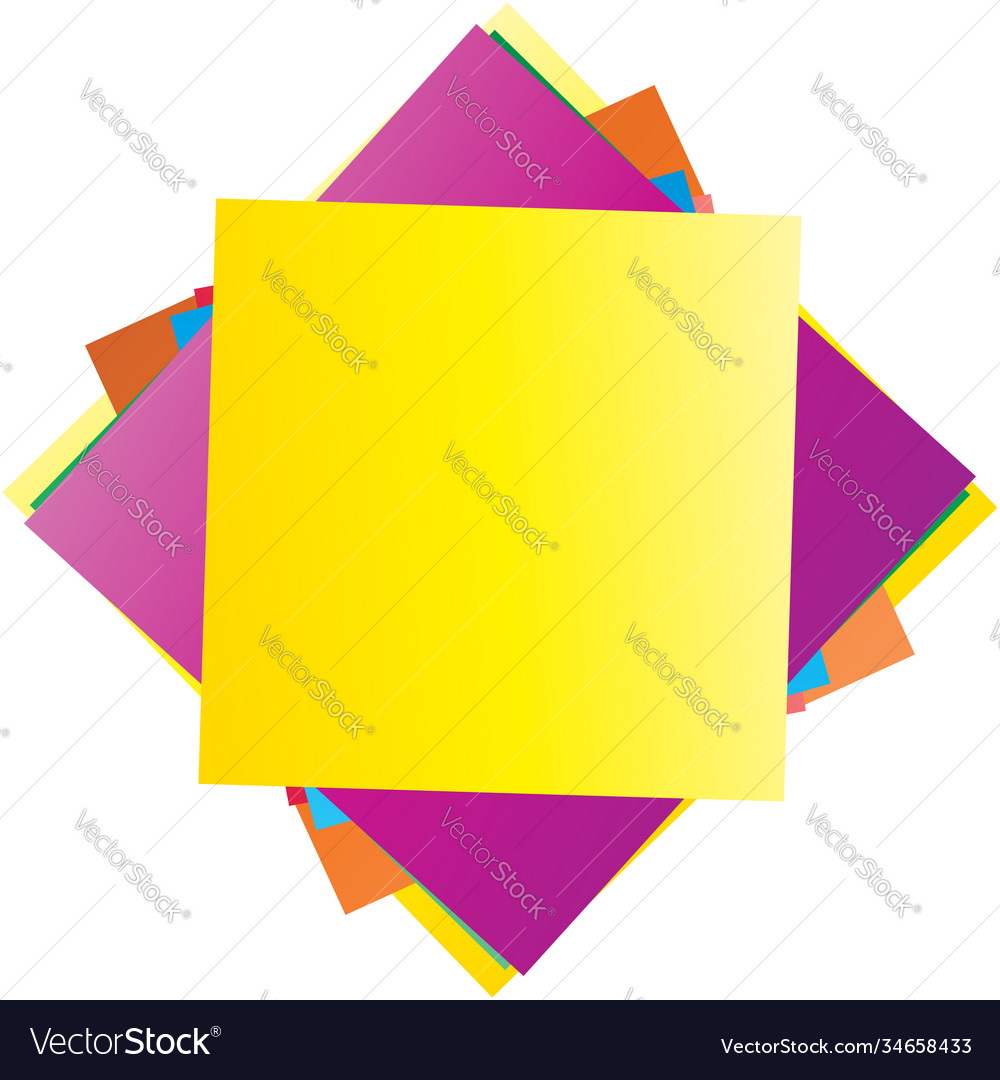 Random rotated overlapping chaotic squares