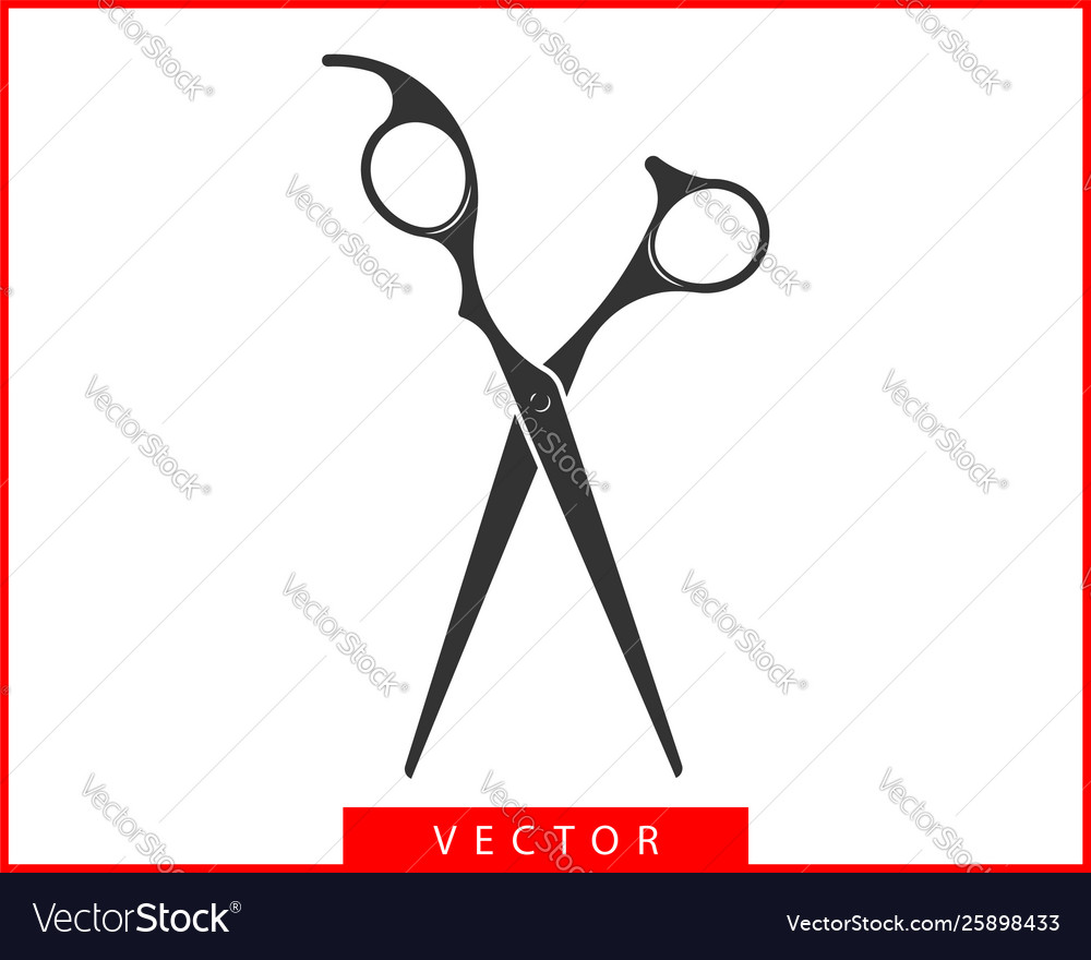 Scissor icon scissors design element or logo