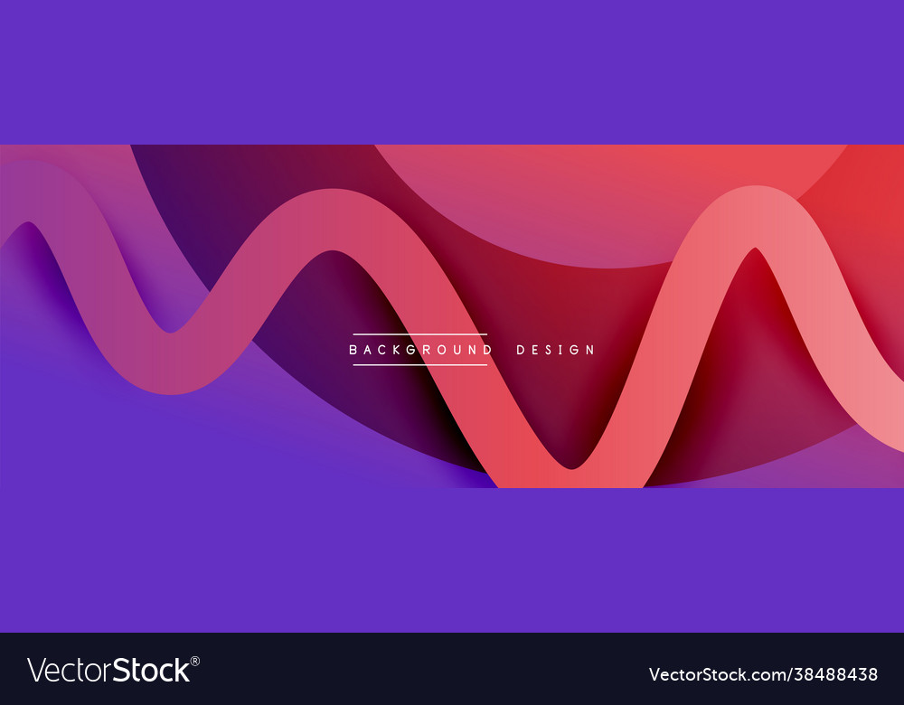 Abstract gradient background with wave line Vector Image Abstract gradient background with wave line