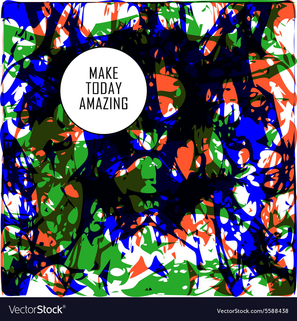 Abstract set of blobs splash labels