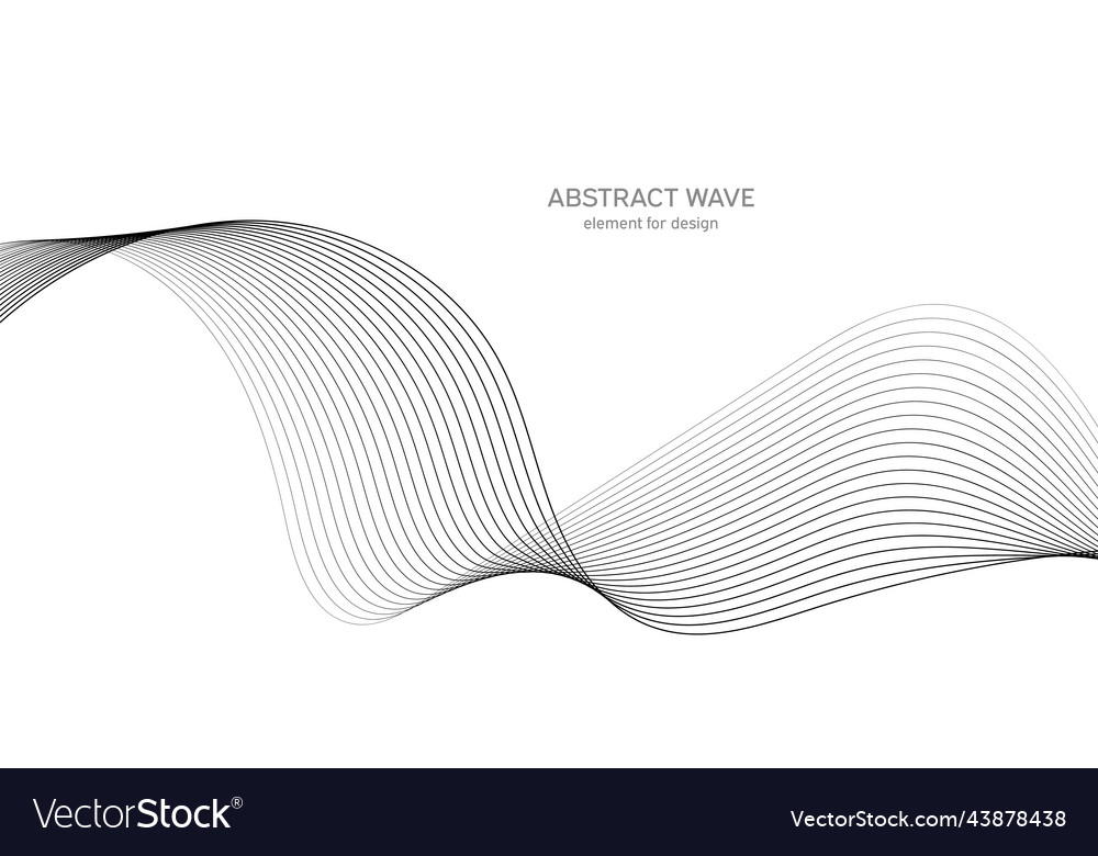 Abstract wave element for design digital