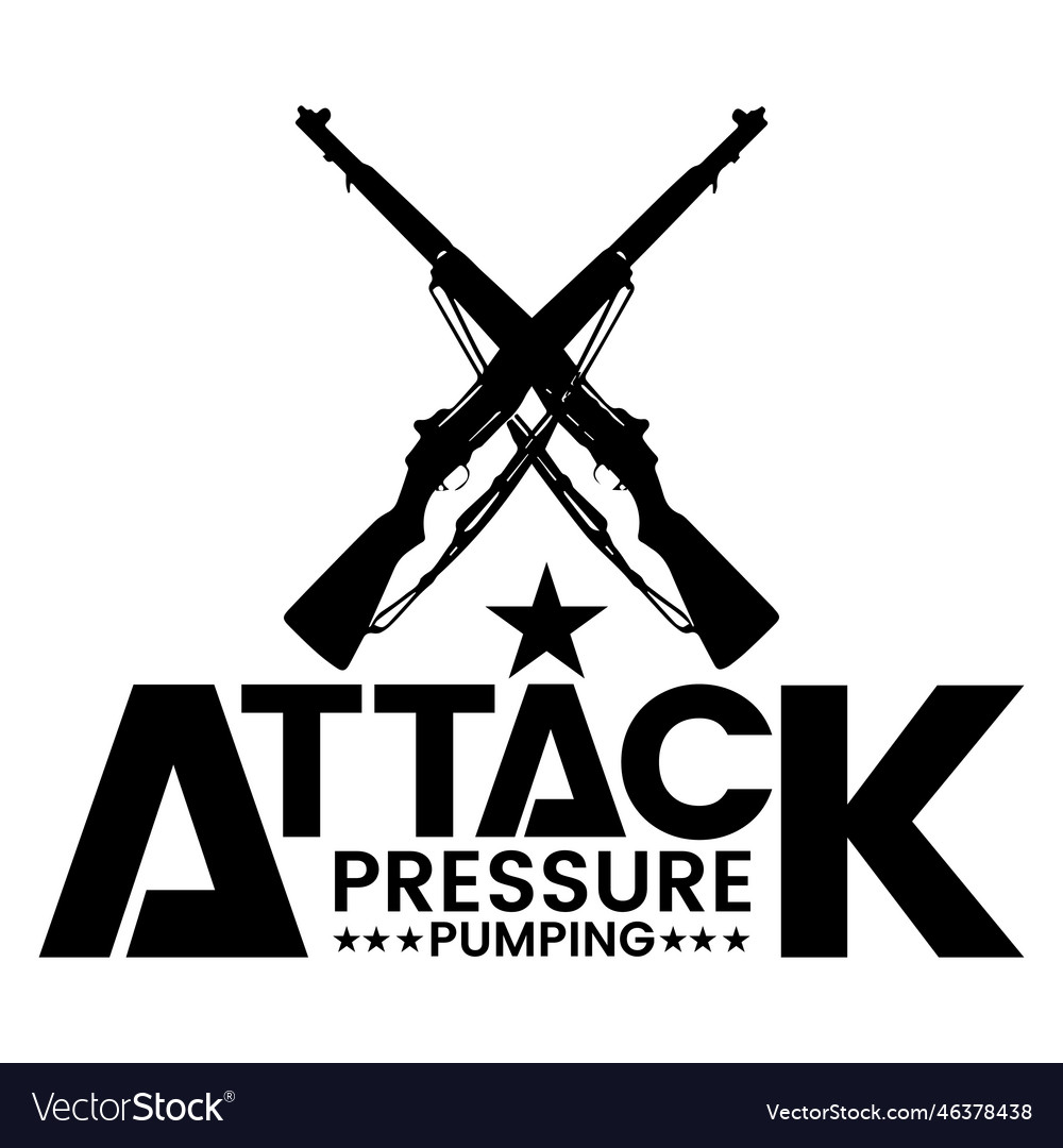 Attack logo design vactor