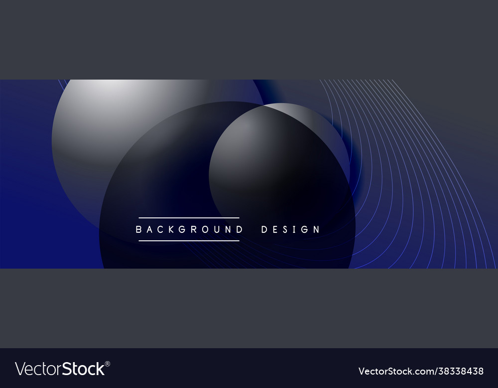 Gradient circles with shadows techno