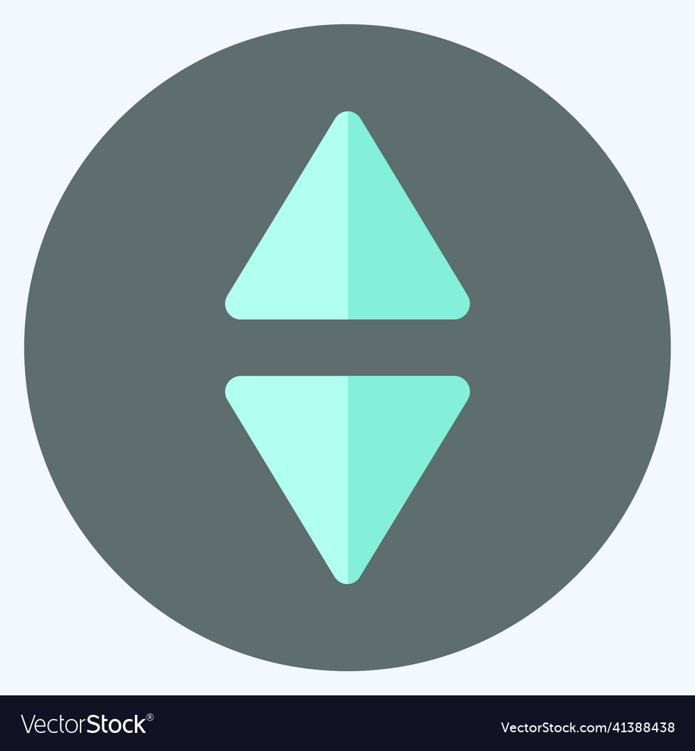 Icon scroll vertical - flat stylesimple editable vector image Icon scroll vertical - flat stylesimple editable