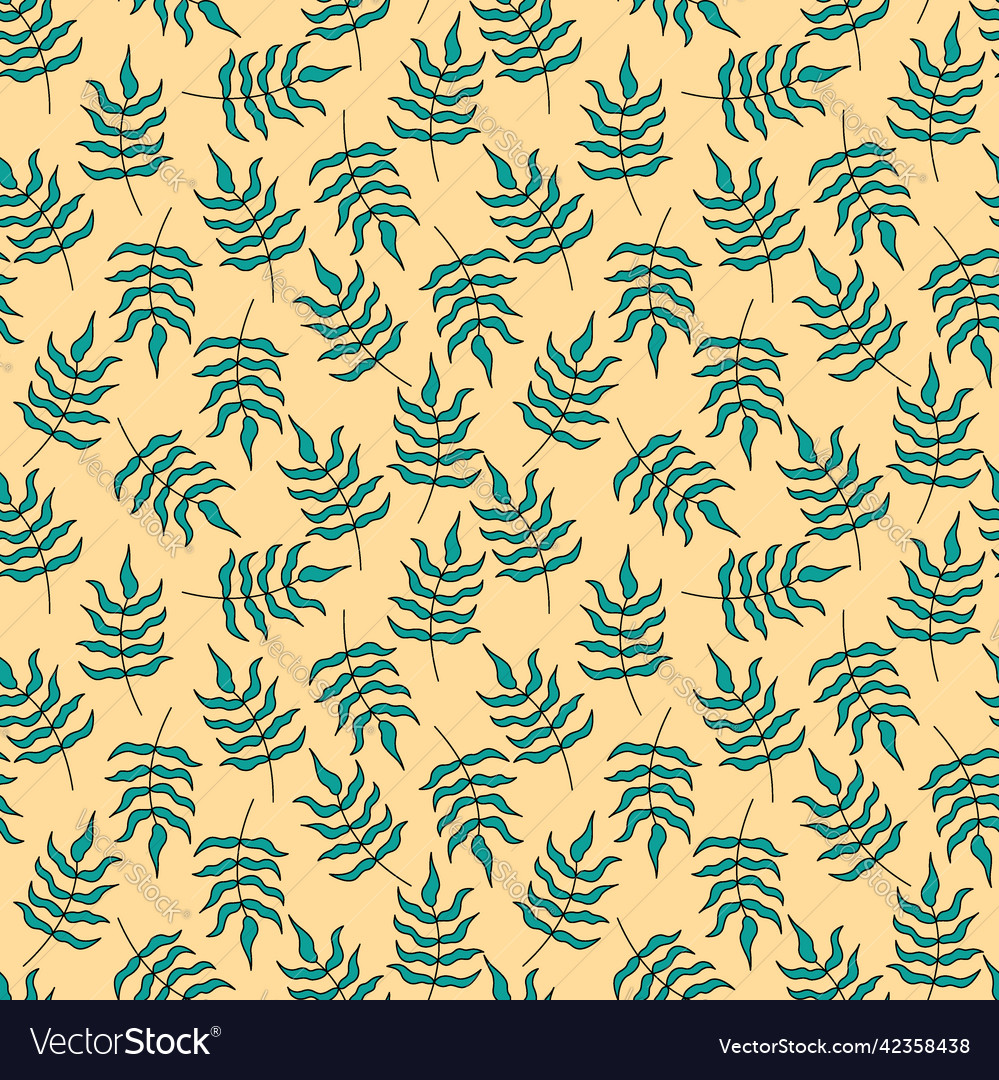Leaf pattern seamless background